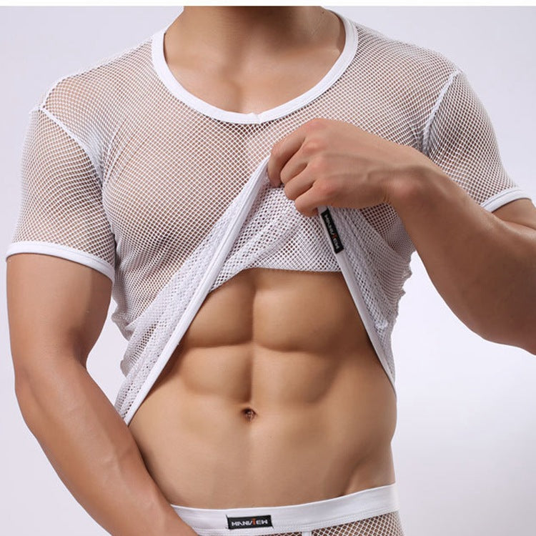 Men's Short Sleeve Mesh T-Shirt