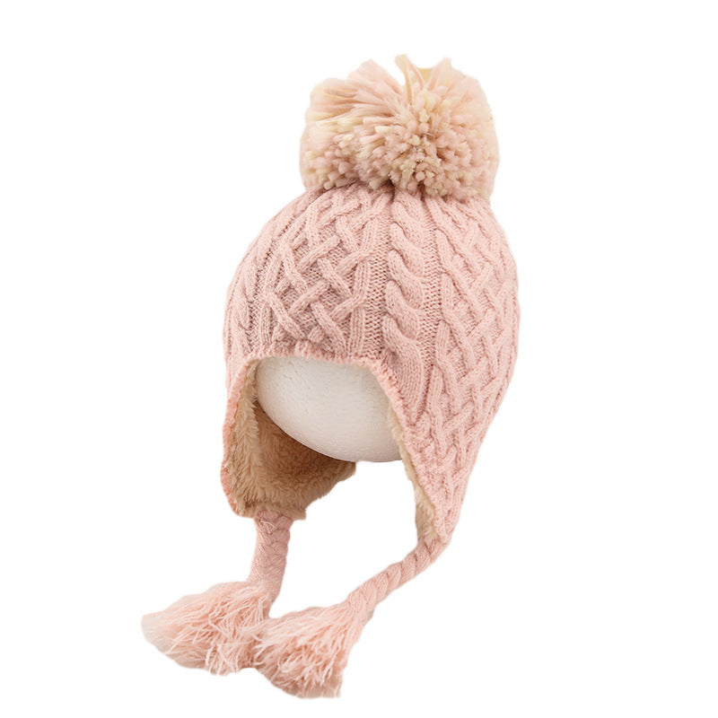 Kids' Knitted Winter Hat with Ear Covers