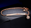 Armband für Damen mit Roségold- und Goldkügelchen