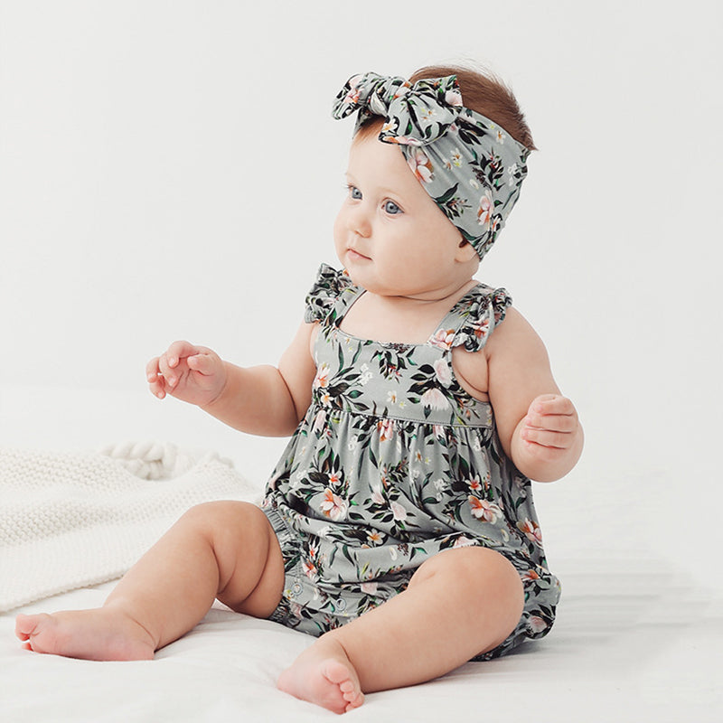 Baby Floral One-Piece Summer Outfit