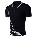 Bedrucktes T-Shirt mit kurzem Arm und Kragen