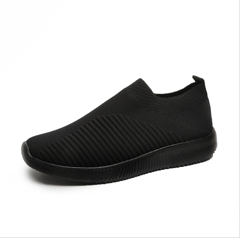 Damen-Strick-Mesh-Socken-Sneaker mit dicker Sohle