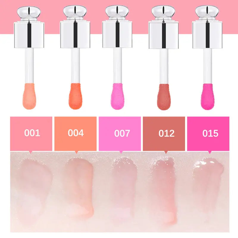 5-Shade Plumping Lip Oil – Hydrating Coconut Oil Lip Gloss