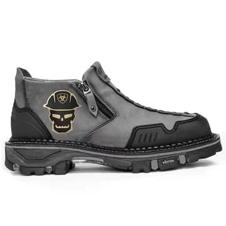 Men’s Skull Ankle Boots