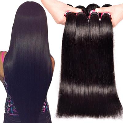 Straight Black Human Hair Curtain