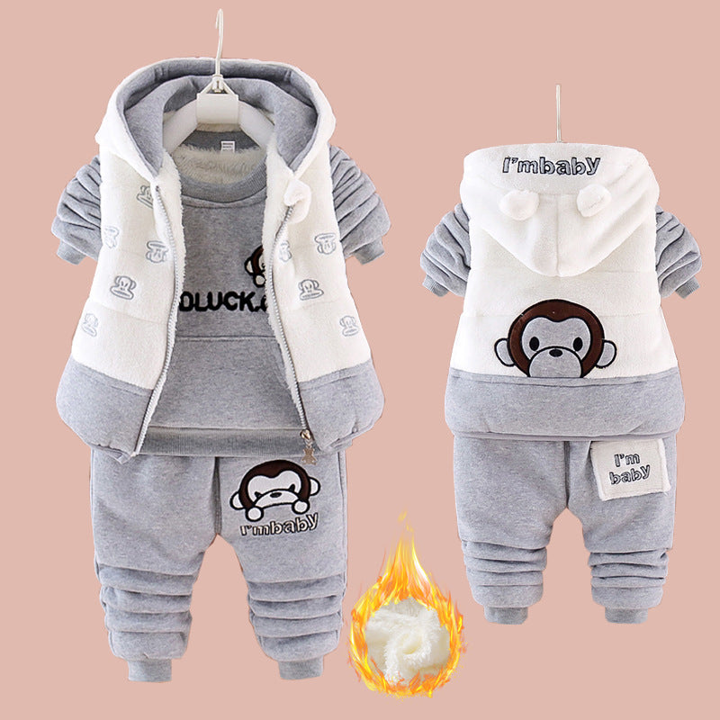 Kids’ Hooded Three-Piece Outfit Set