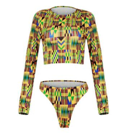 Damen-Outfit-Set bedruckt | Jacke & Kleidung Co-ord