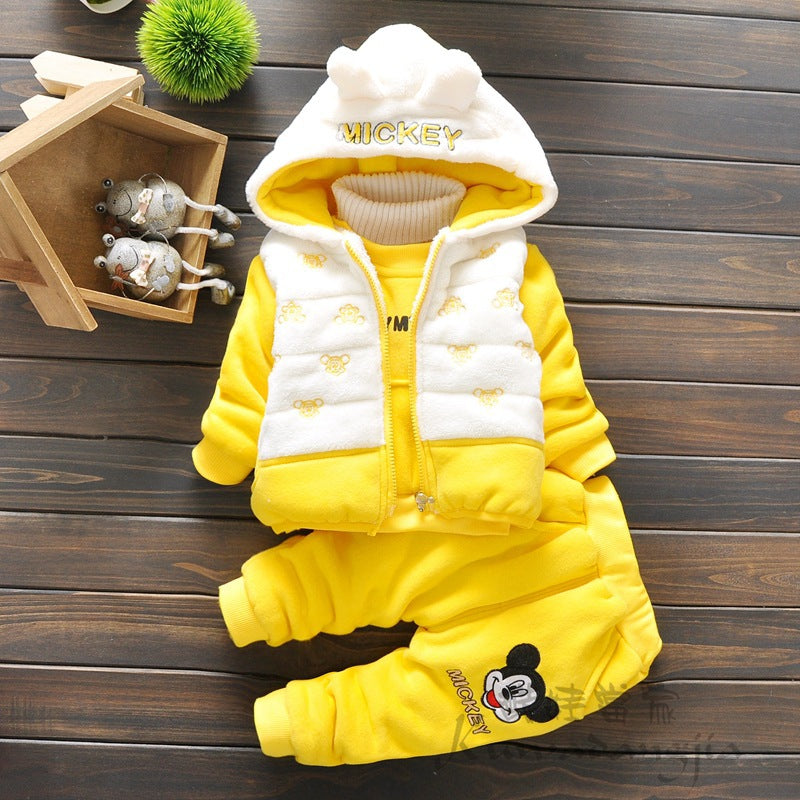Kids’ Hooded Three-Piece Outfit Set