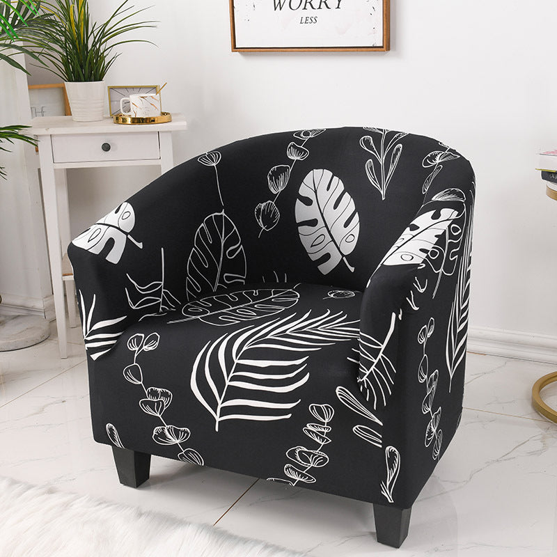 Geometric Stretch Single-Seat Sofa Cover