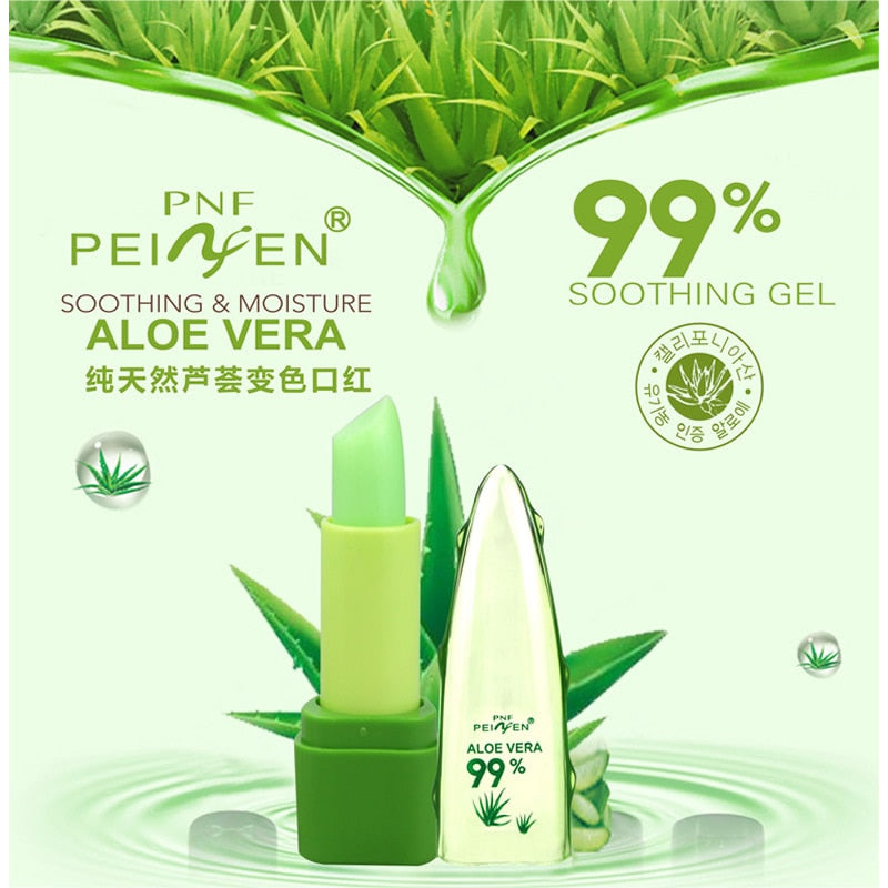 PNF Aloe Vera Colour-Changing Lip Balm – Natural Moisturising Lipstick