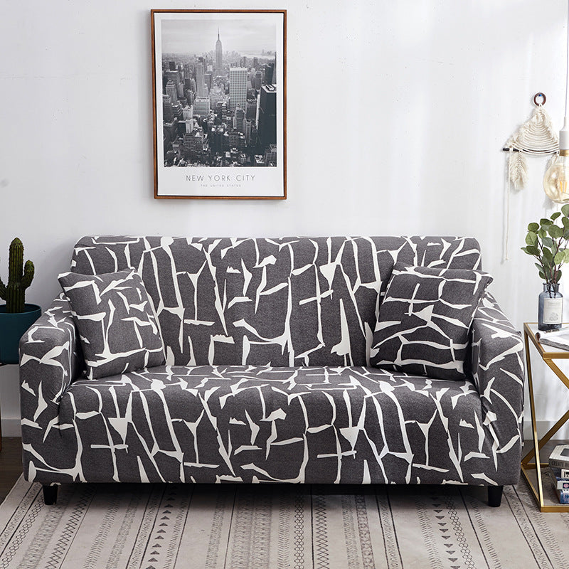 Geometric Stretch Sofa Cover