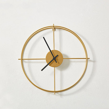 Nordic Style Iron Wall Clock for Living Room Decor