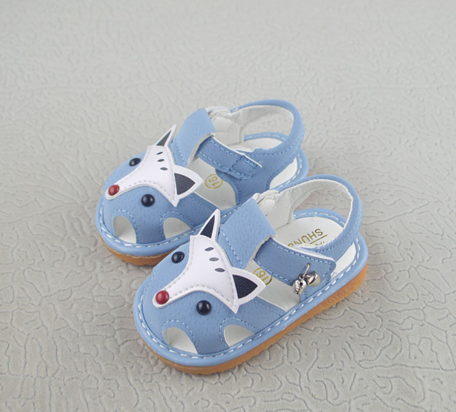Cartoon Closed-Toe Toddler Learning Sandals