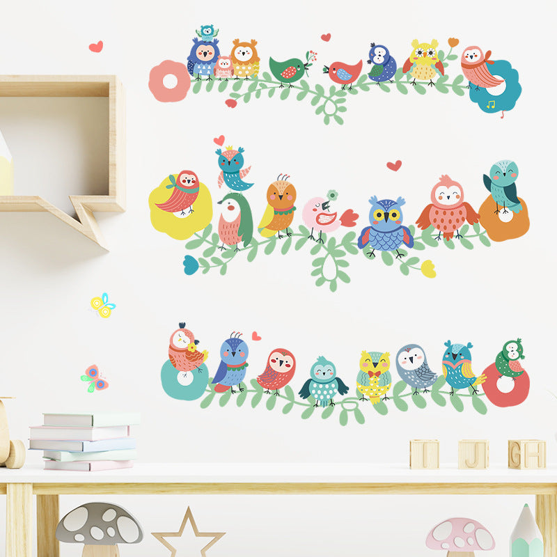 Cartoon-Tier-Wandtattoos für Kinderzimmer-Dekoration