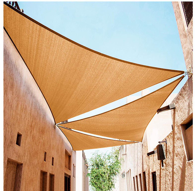 Waterproof UV-Resistant Sunshade Sail – Triangle & Square Garden Canopy