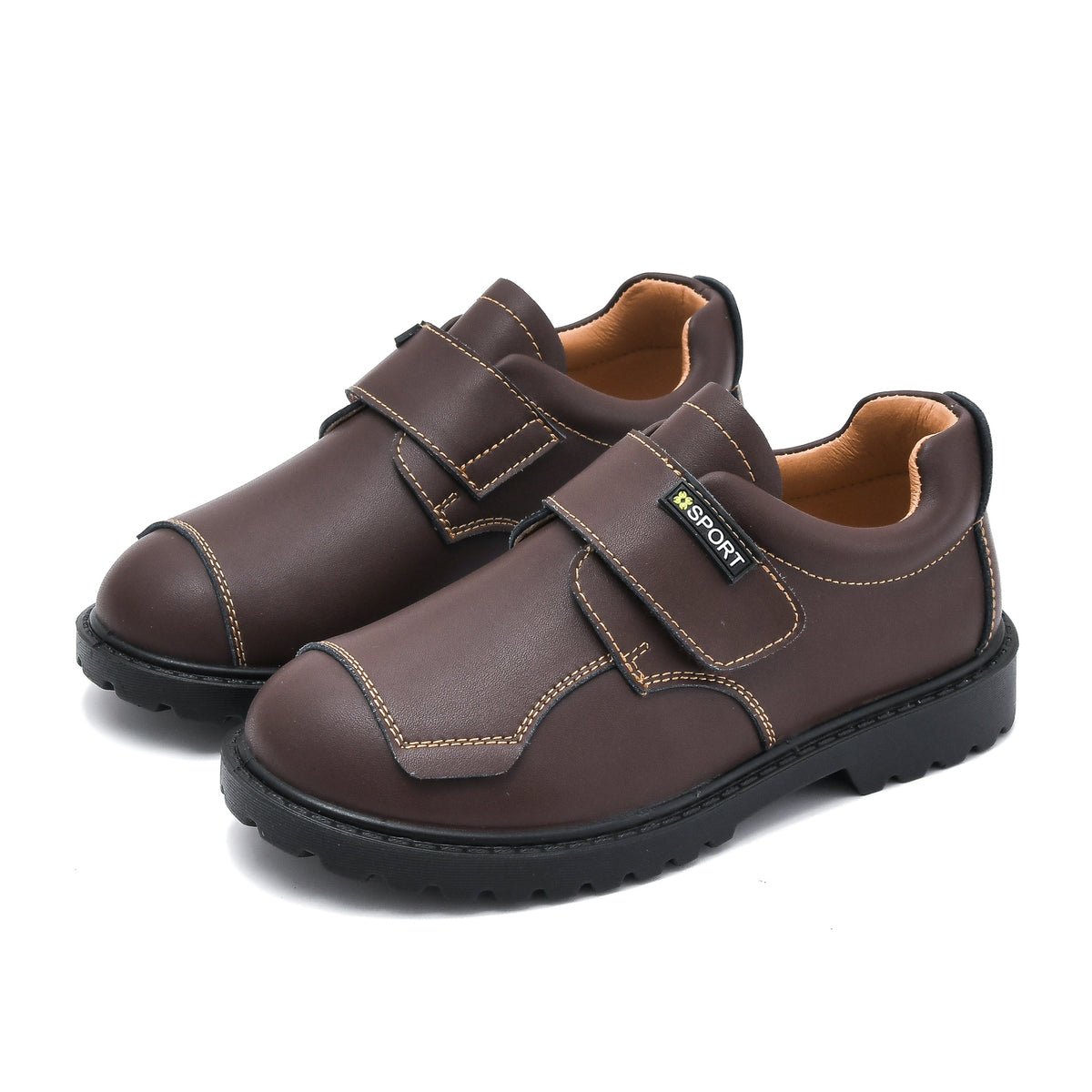 Boys' Black Leather School Shoes
