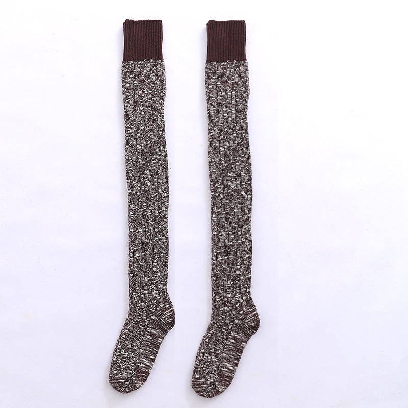 Women's Knee-High Cotton Socks – Warm & Slim Fit