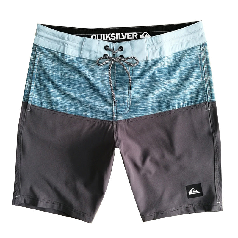 Blue Quick-Dry Stretch Swim Trunks