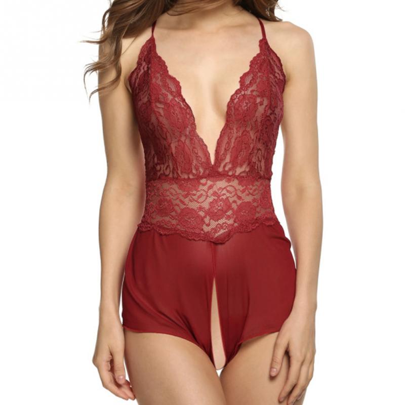 Damen Nachthemd aus Spitze und transparentem Stoff | Nachtwäsche & Dessous Kleid