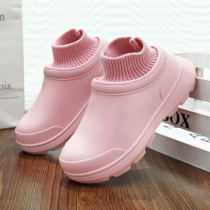 Waterproof Cotton Slippers – Anti-Slip Warm Indoor & Outdoor Shoes