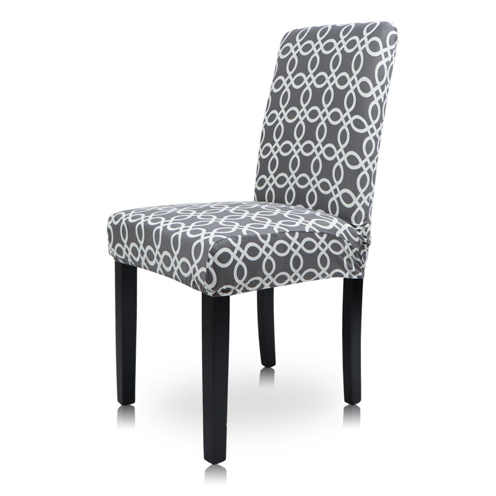 Geometric Stretch Chair Cover