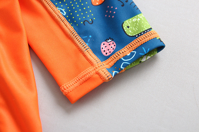 Boys' Dinosaur Swimwear Set with Hat