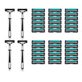 Manual Razor Shave Set with Replacement Blades