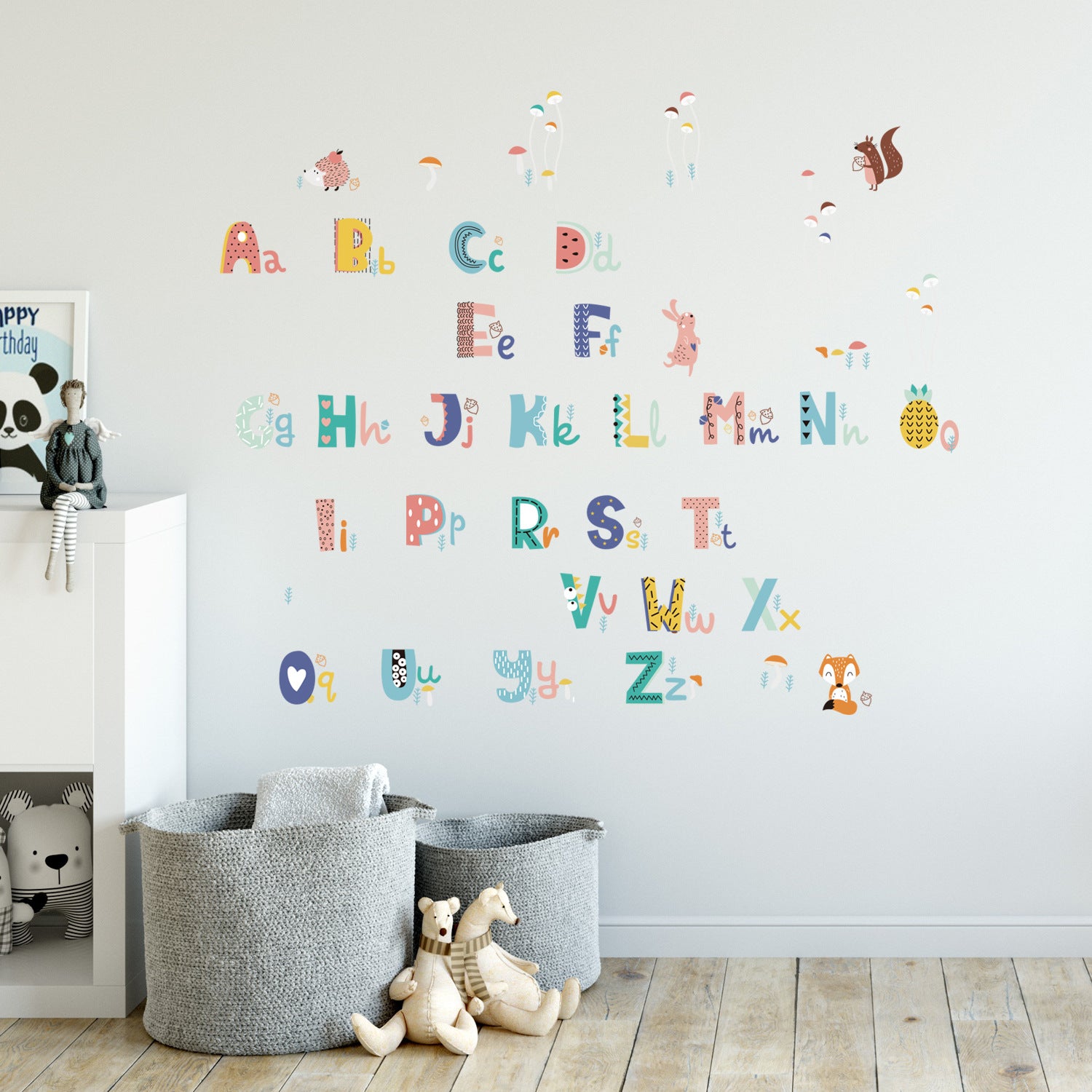 Autocollants Animaux Colorés pour la Décoration de Chambre d'Enfants