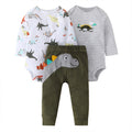 Baby Boys’ Animal Print Bodysuit Set, 3 Pieces