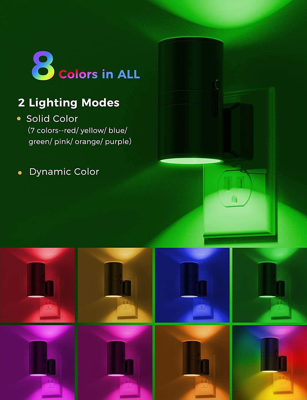 Colour Changing LED Night Light – Nursery & Kids Room Lamp