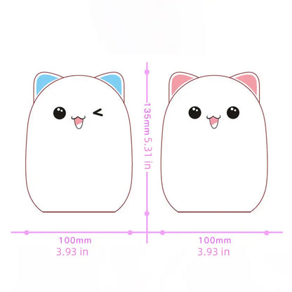 LED Nursery Night Light Bear - USB Rechargeable & Touch Sensor