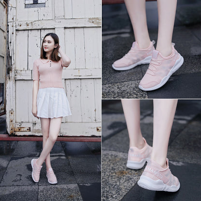 Women's PU Leather Athletic Sneakers with Rubber Sole