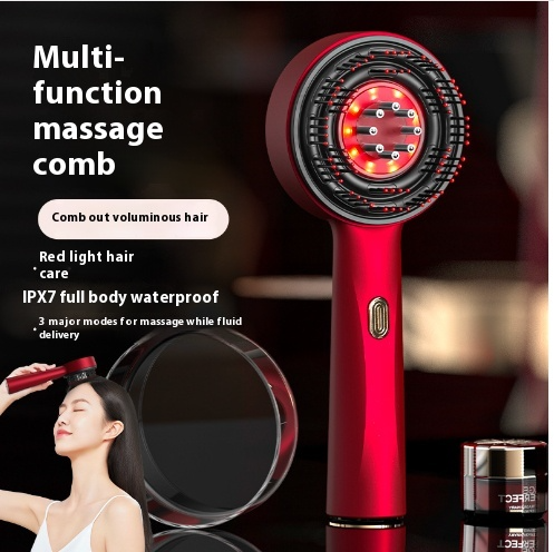 Electric Scalp Massage Hair Comb – Red Light Therapy, Anti-Frizz & Hair Growth