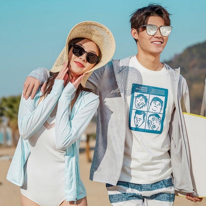 Couples UV Protection Ice Silk Hoodie