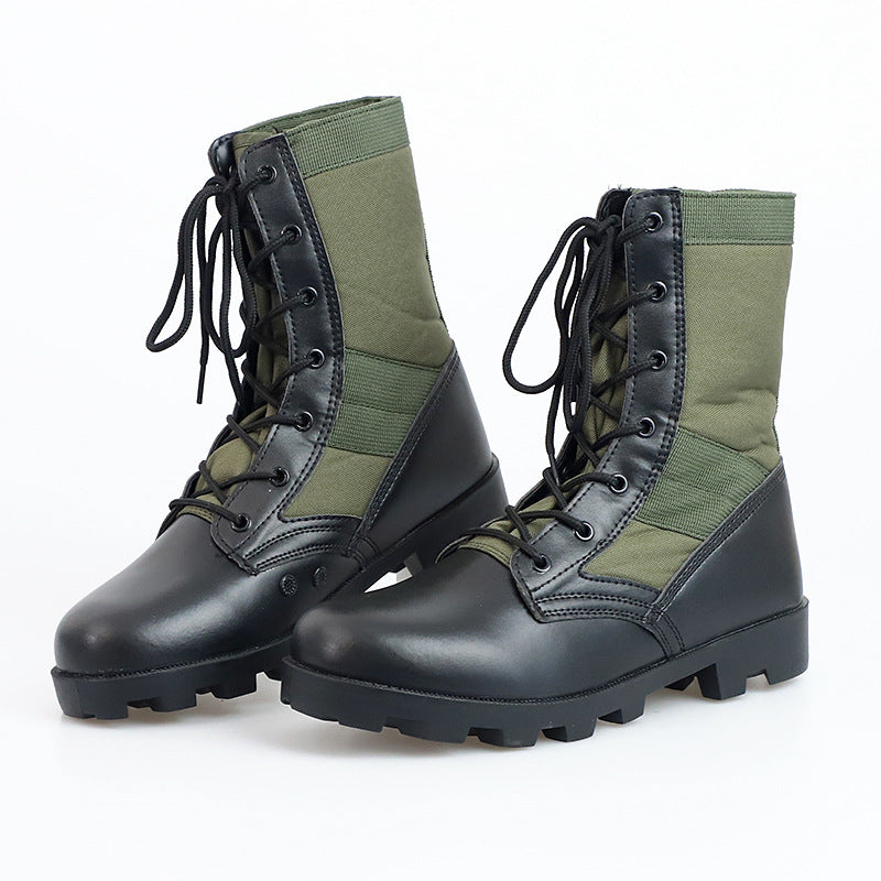 Men's High-Top Camouflage Military Hiking Boots | Tactical Outdoor Boots