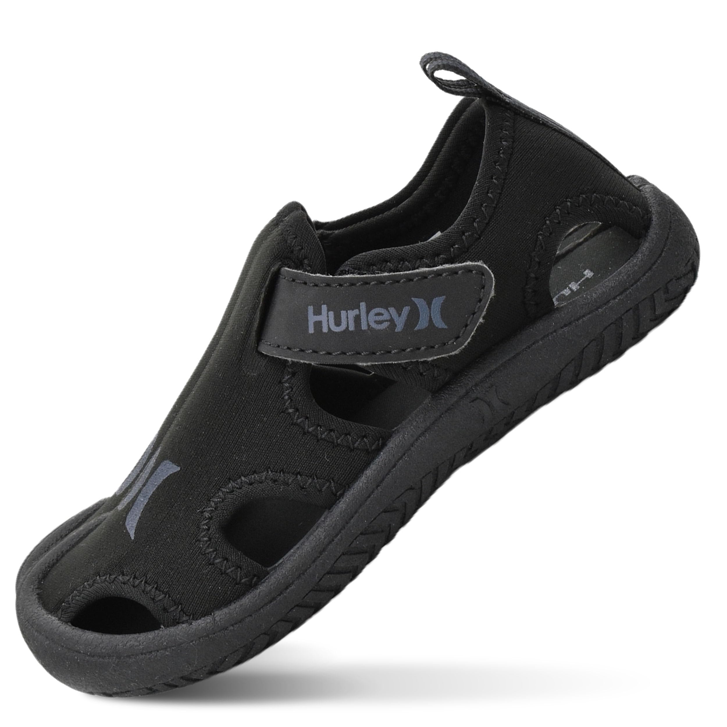 Hurley Kona Kleinkinder-Wasserschuhe – Strand-Essentials für Mädchen und Jungen, geschlossene Zehen, leichte, atmungsaktive Kinder-Wasserschuhe mit rutschfester Sohle und verstellbaren Riemen, Outdoor-Bade- und Kleinkinderschuhe