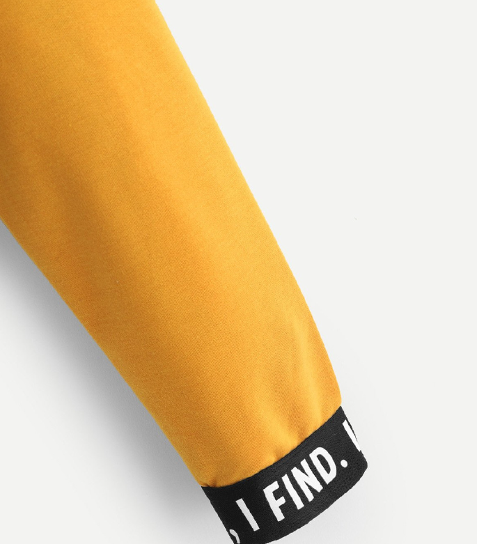 Letter Tie Long Sleeve Sweatshirt