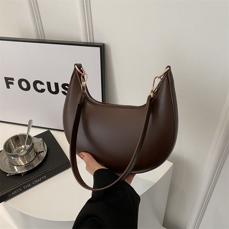 Women’s Textured Crescent Shoulder Bag