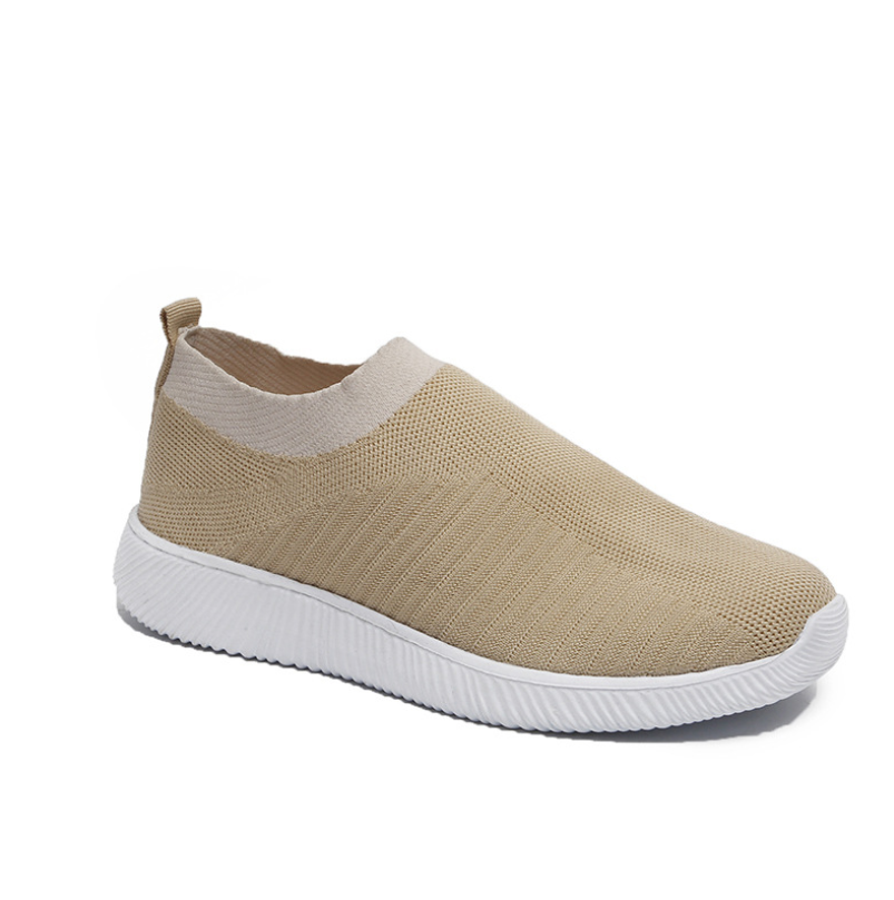 Damen-Strick-Mesh-Socken-Sneaker mit dicker Sohle