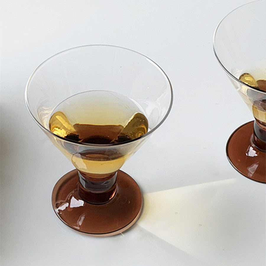 Vintage Kristall-Cocktailglas für Whisky- & Wein-Dekor