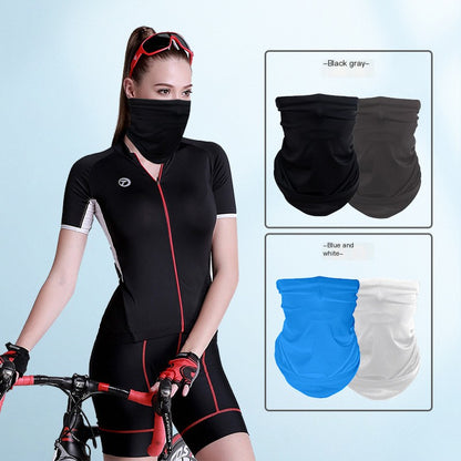 UV Protection Cycling Mask & Ice Silk Headscarf Set