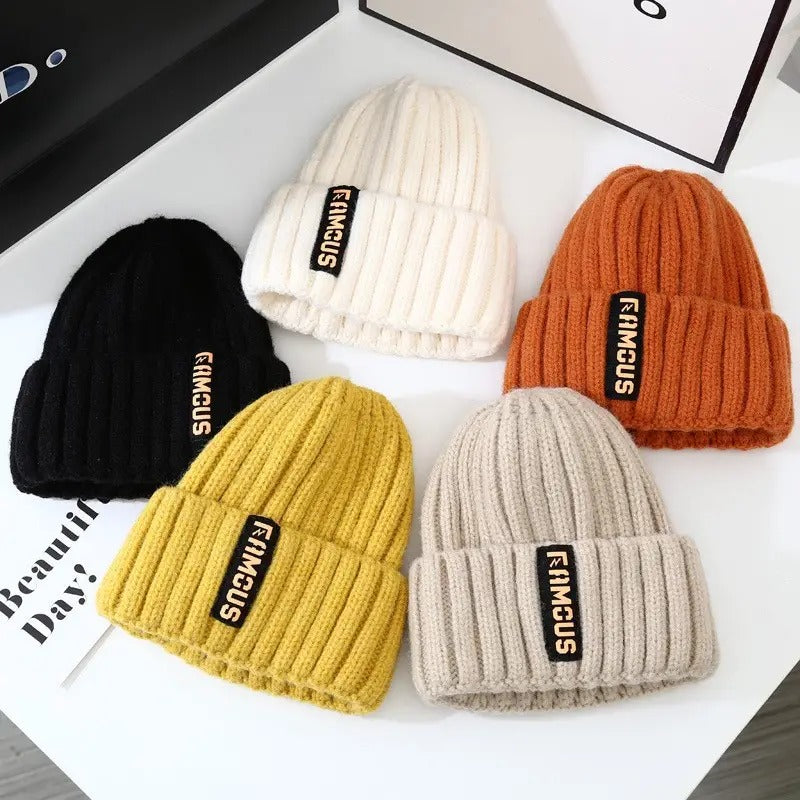Women's Cashmere Knitted Hat | Autumn & Winter Beanie