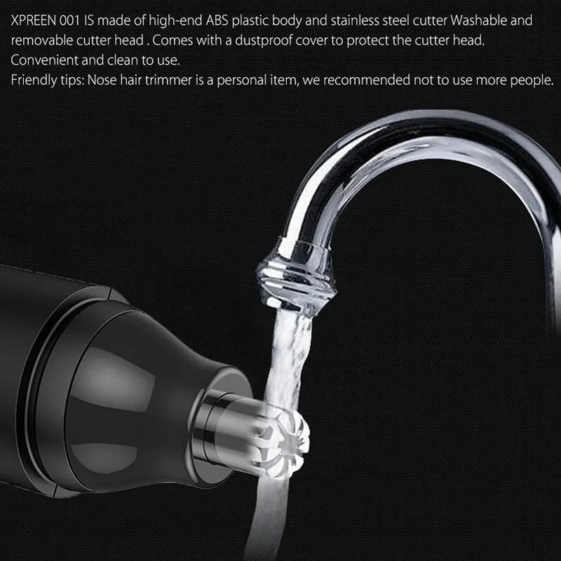 Painless Nose Hair Trimmer – Dual Edge Blades for Precise, Comfortable Grooming