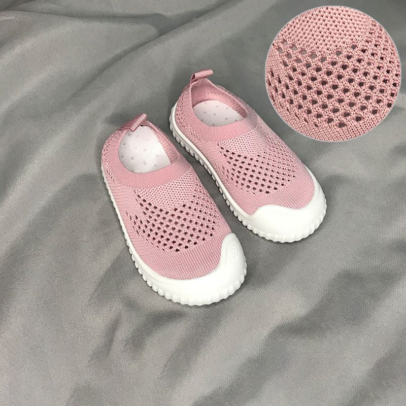Kids' Soft Sole Indoor Shoes – Breathable Slip-On