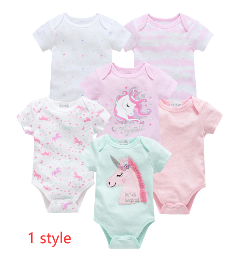 Baby Cotton Six-Piece Summer Outfit Set