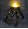 Halloween Skull LED Candle Lantern – Spooky Table Decor
