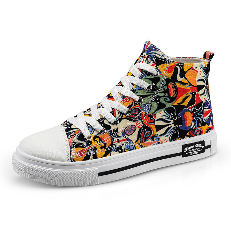 High-Top Canvas Trainers