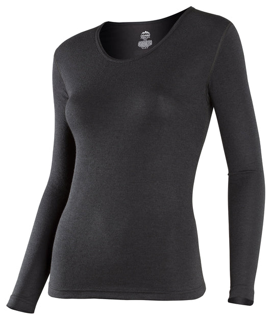 Platinum II Women's Thermal Long Sleeve Crew Top – Activewear Base Layer