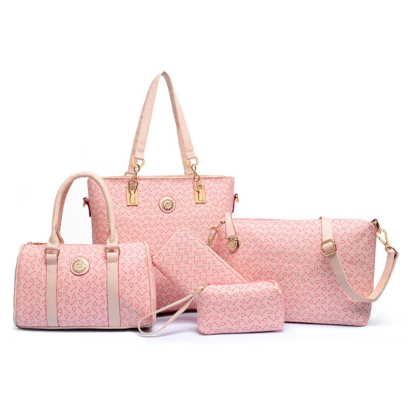 Women's Arrow Pattern Six-Piece Bag Set