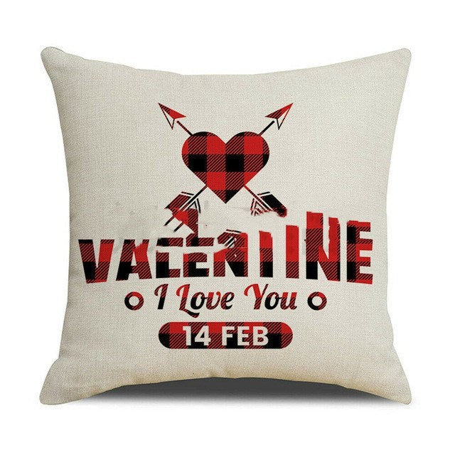 Valentine’s Red Cushion Cover, 45 × 45 cm